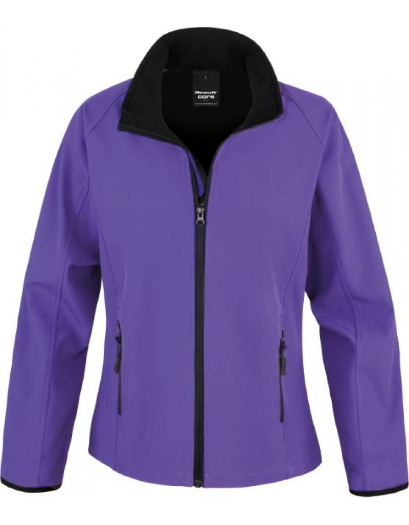 Jachetă softshell cu 2 straturi pentru femei, imprimabilă